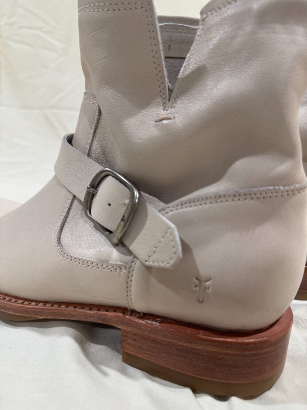 FRYE Veronica Flex Cream Booties - Picture 2 of 7